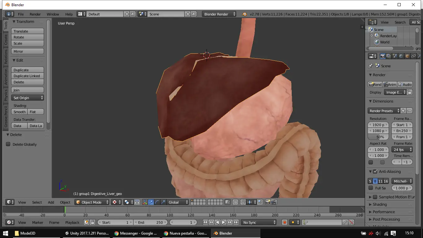 Captura de Anatomía interactiva — AR