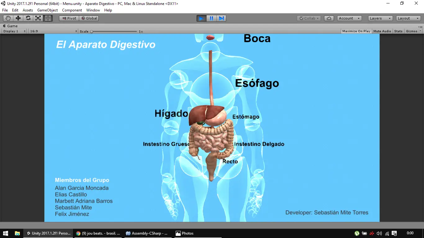 Captura de Anatomía interactiva — AR